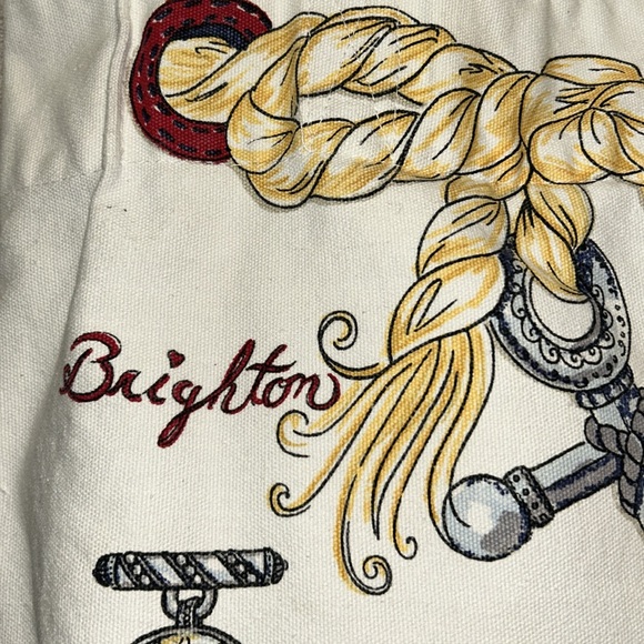 Brighton Nautical Print Canvas Tote - Picture 4 of 10